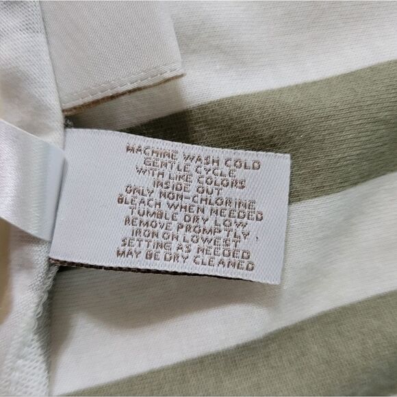 Chico's Striped Scoop-neck Tank Top with Sheer Front Overlay - Picture 9 of 11